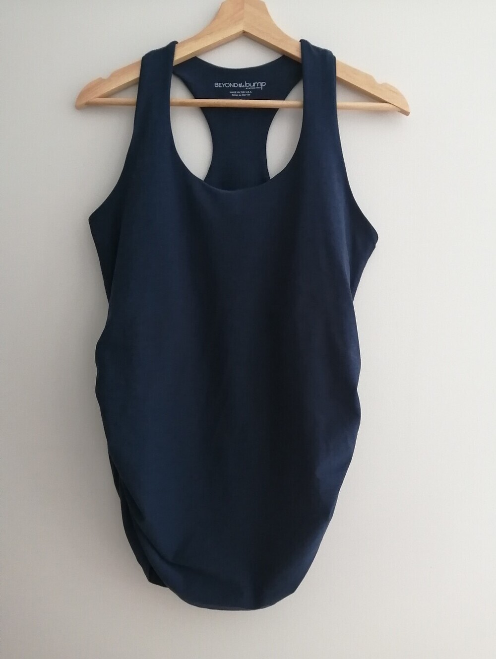 Beyond Yoga Beyond The Bump Spacedye Bases Covered Maternity Tank Top Navy XL